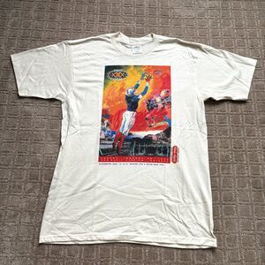 Vintage FL Robinson Super Bowl XXX Peter Max T-Shirt Single Stitch White Large